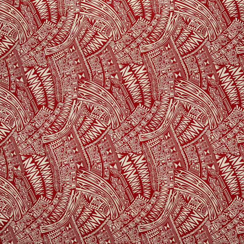 Traditional Polynesian Tattoo Fabric | Cotton Light-Barkcloth  |  Spandex Palace