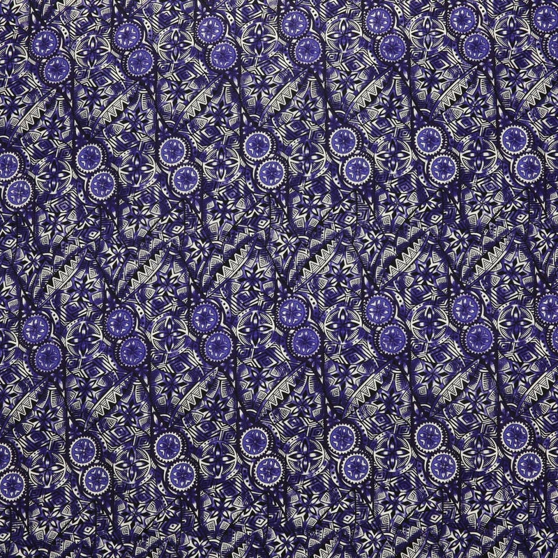 Traditional Polynesian Fijian Print Fabric | Cotton Light Barkcloth  | Spandex Palace