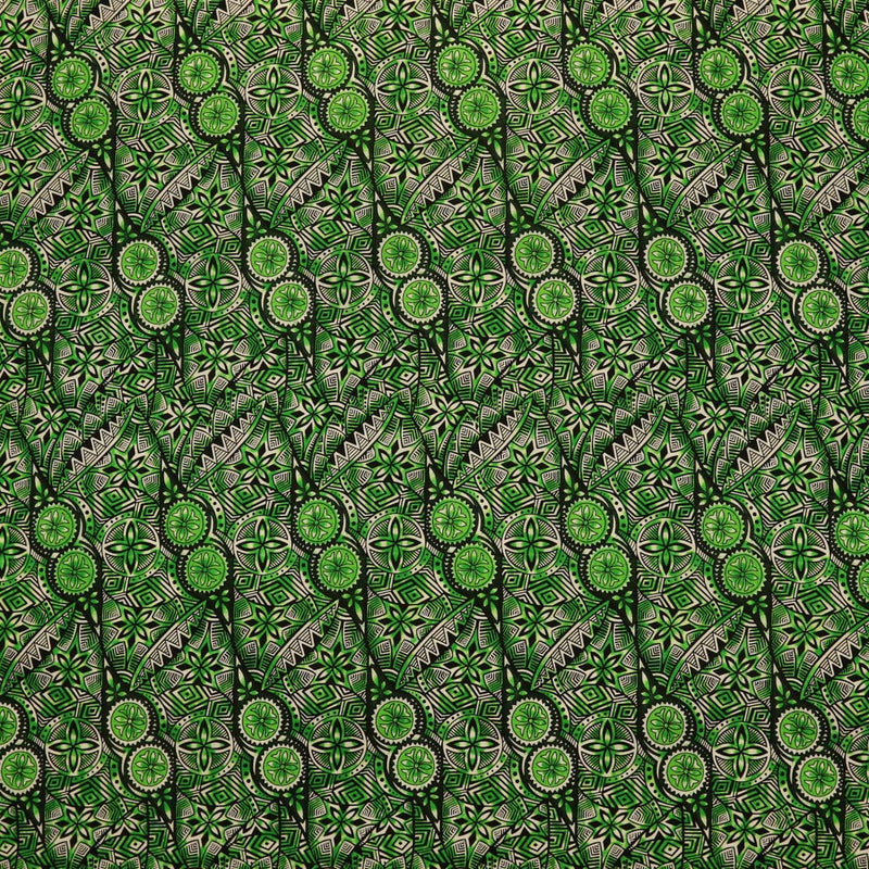 Traditional Polynesian Fijian Print Fabric | Cotton Light Barkcloth  | Spandex Palace