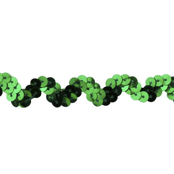 Non-Stretch Sequin Trim - 1/2" Width (25 Yard Roll) - BQ-304-15 Emerald Green