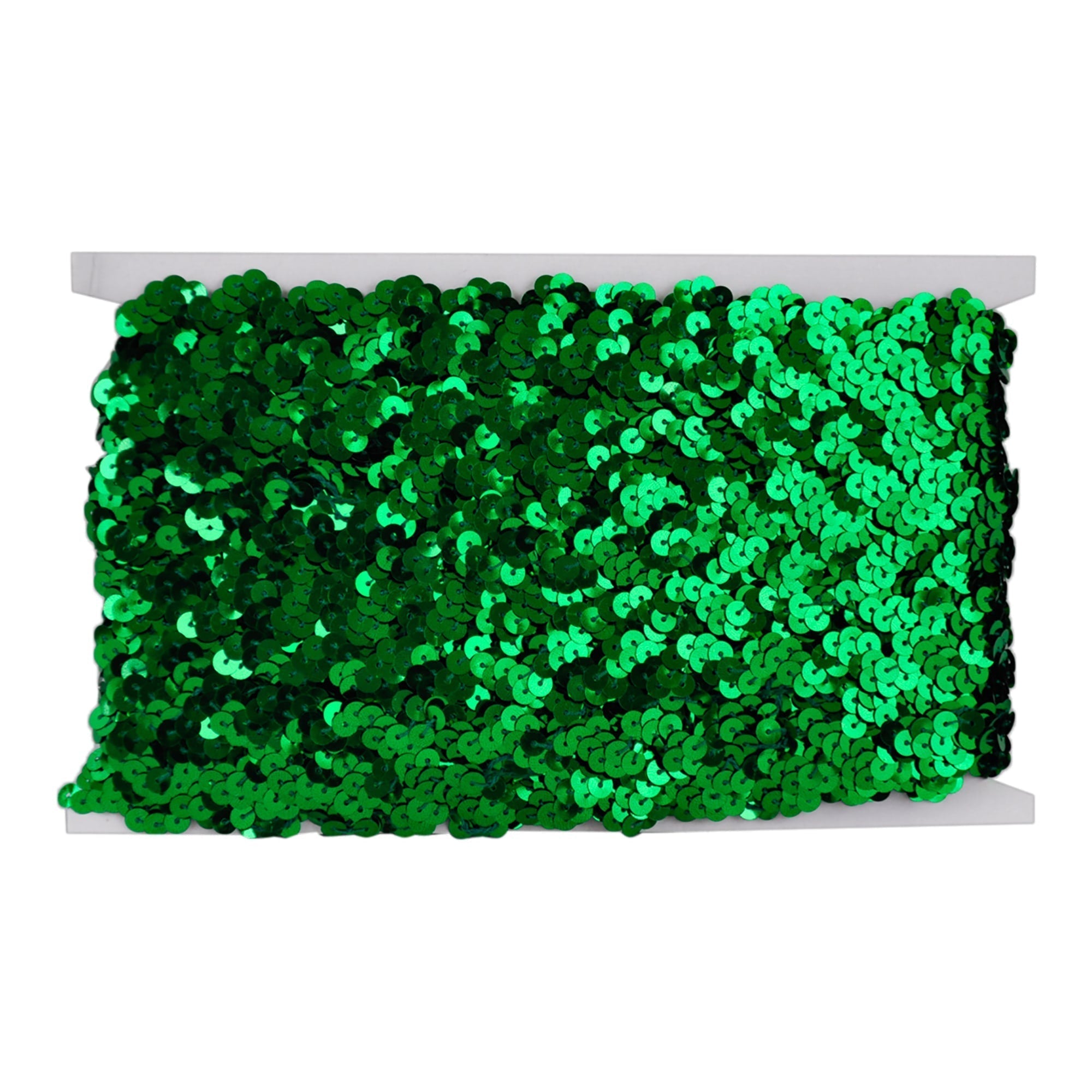 Non-Stretch Sequin Trim - 1/2" Width (25 Yard Roll) - BQ-304-15 Emerald Green