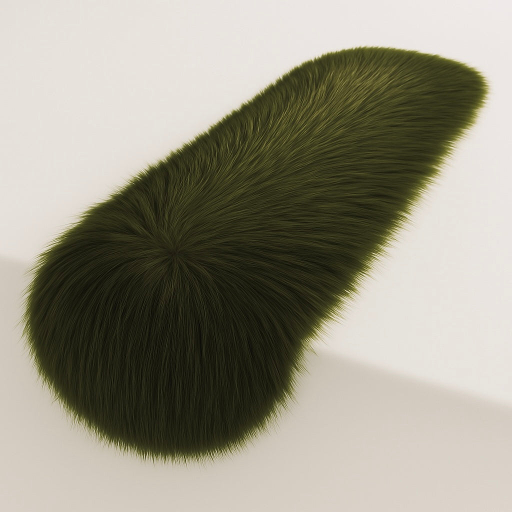 Faux Fur Table Runners – Elegant Decor for Every Occasion - Olive