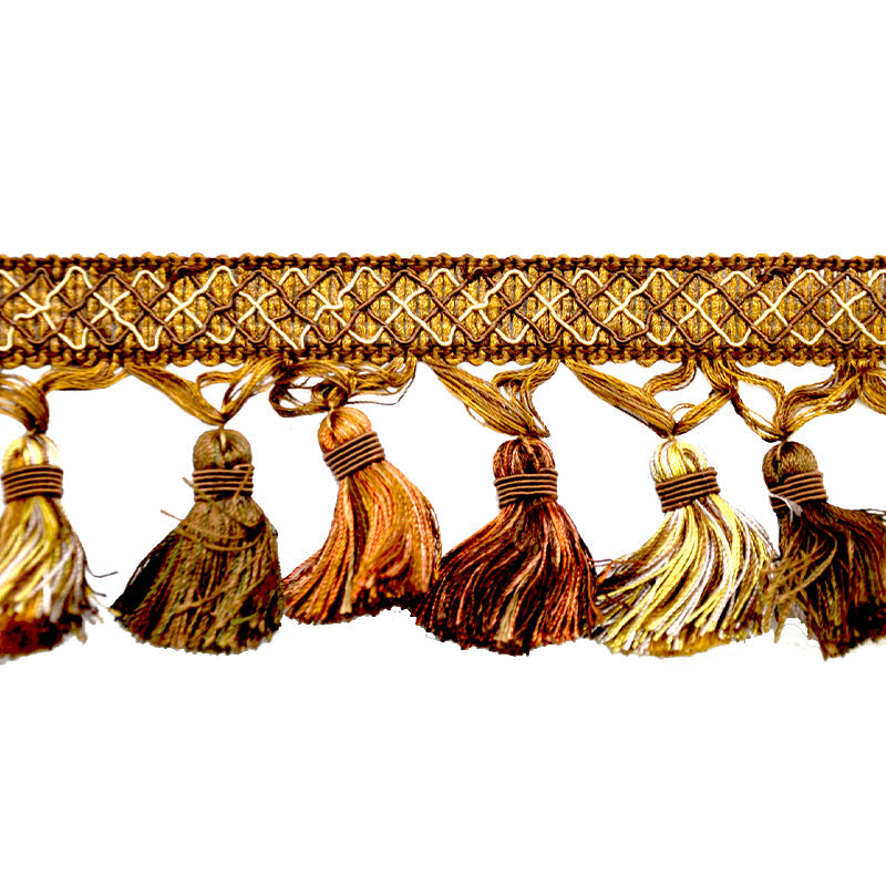 Odyssey Collection - 3 1/2" Tassel Fringe (25 Yard Roll) - BF-4500-83/36 Bronze and Tan