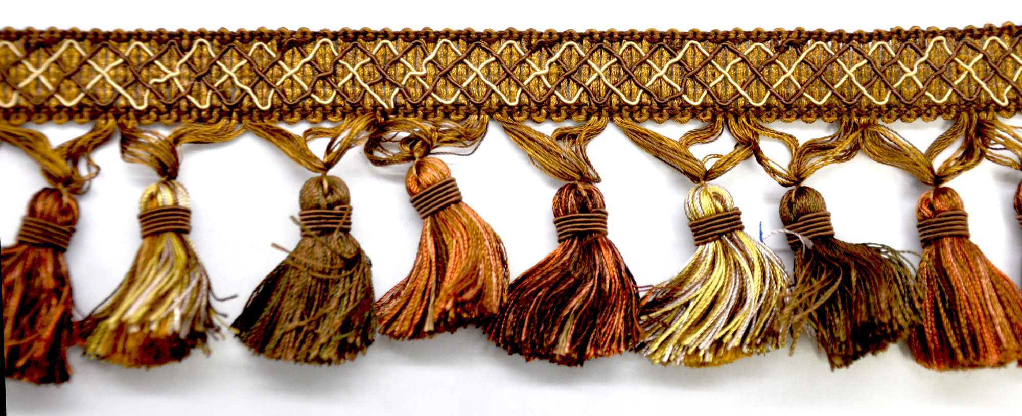 Odyssey Collection - 3 1/2" Tassel Fringe (25 Yard Roll) - BF-4500-83/36 Bronze and Tan