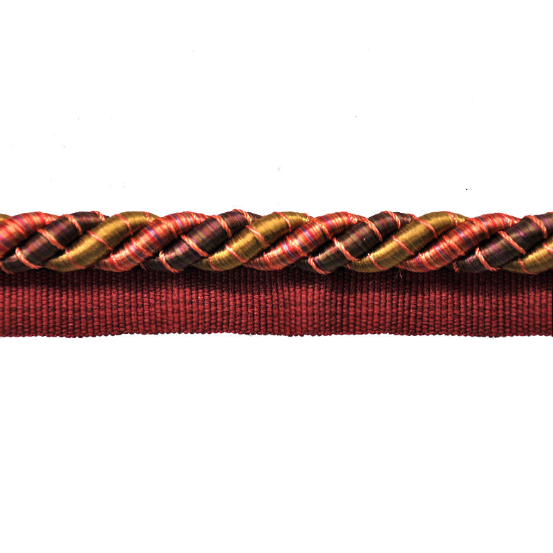 Odyssey Collection - 3/8" width Cord with Lip (50 Yard Roll) - BC-13000-70/81 Burgundy and Mocha