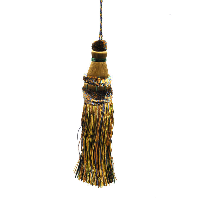 Odyssey Collection - 5" Length TASSEL - BT-5030-38/04 Green, Blue and Tan