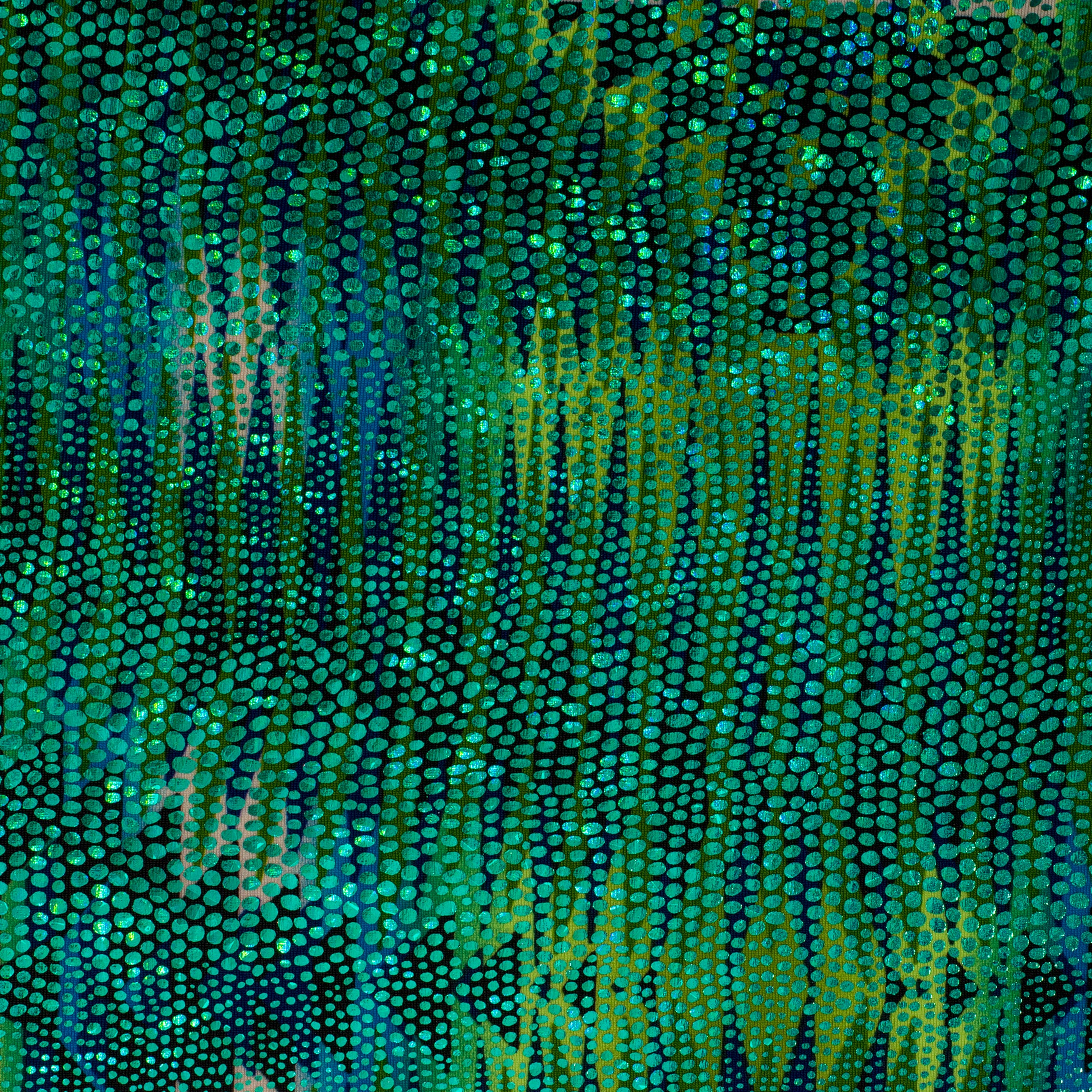 Stretch Nylon Span Abstract design Hologram Fabric |Spandex