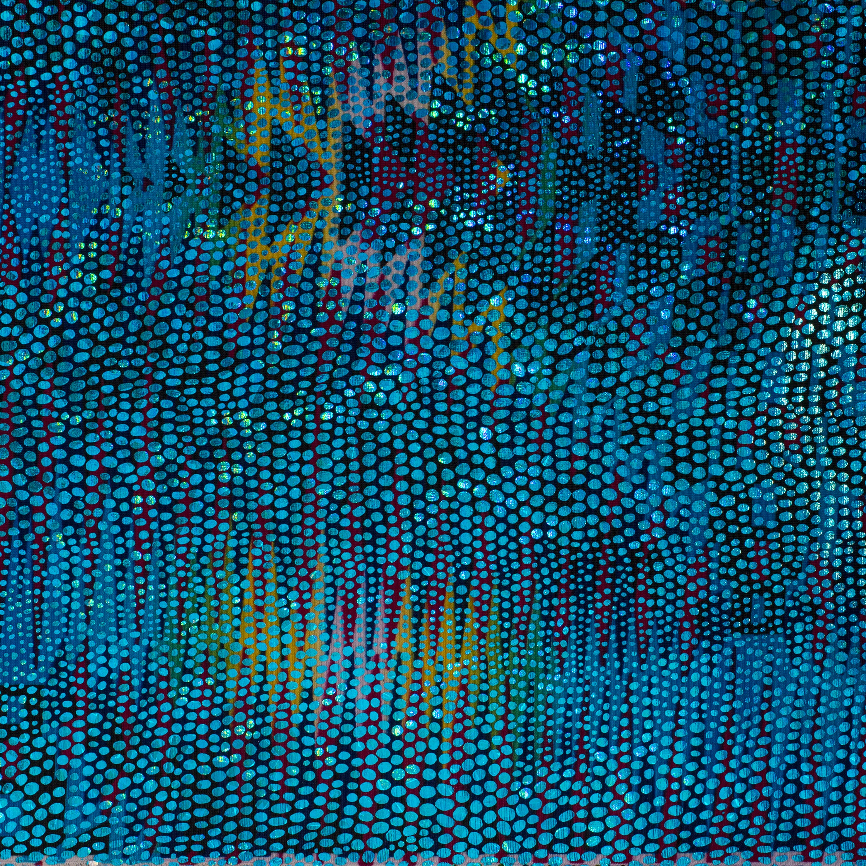Stretch Nylon Span Abstract design Hologram Fabric |Spandex