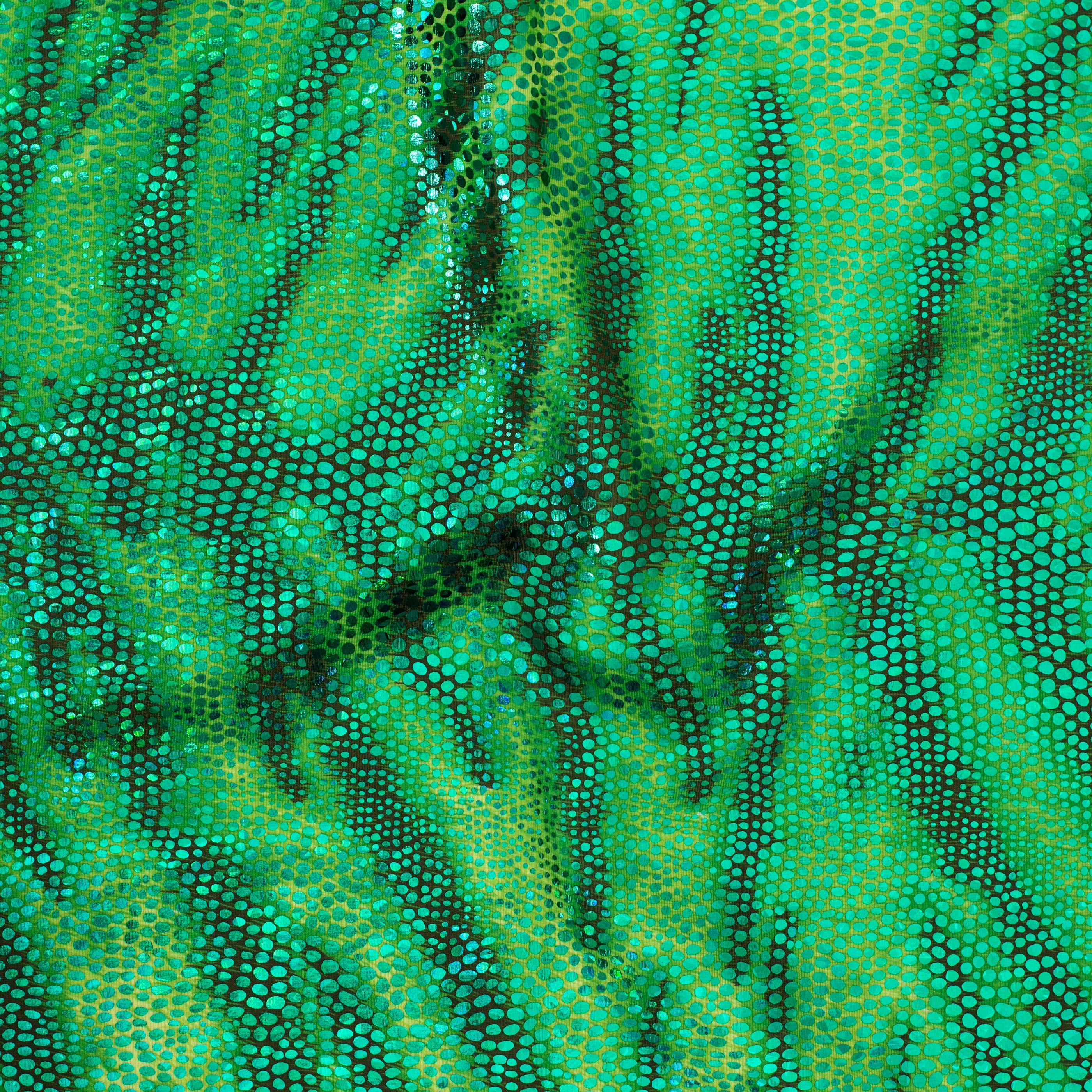 4 Way Nylon Spandex Disco Cobra | Spandex Palace Green