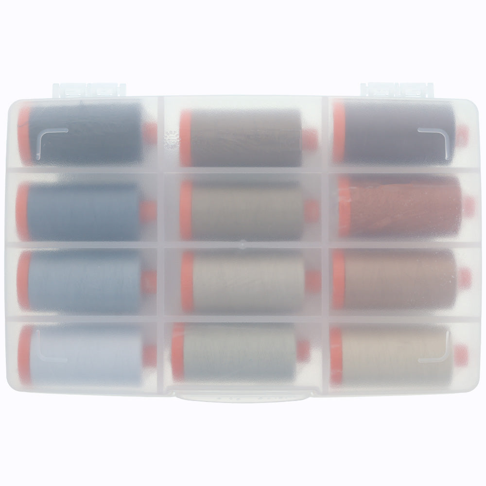 Pat Sloan's Perfect Box of Neutrals Thread Collection, Aurifil (50wt)
