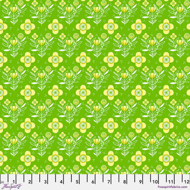 Green Always Flowers What the Birds Said Cotton 44"/45" Fabric Per Yard