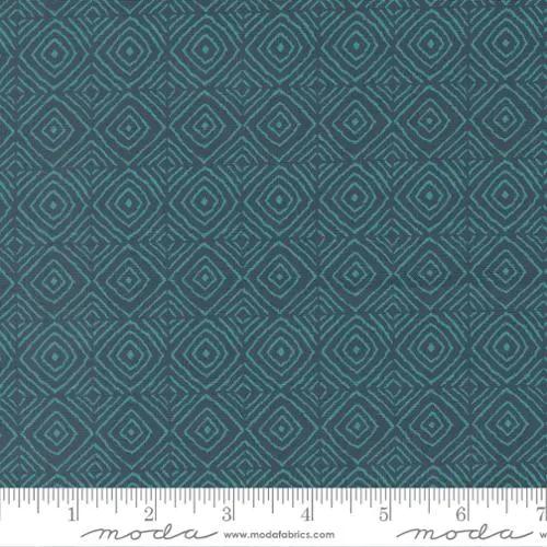 Parlor Diamonds Peacock Cotton 44"/45" Fabric Per Yard