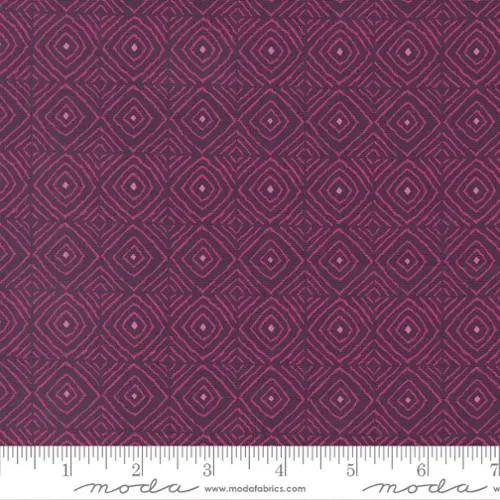 Parlor Diamonds Plum Cotton 44"/45" Fabric Per Yard