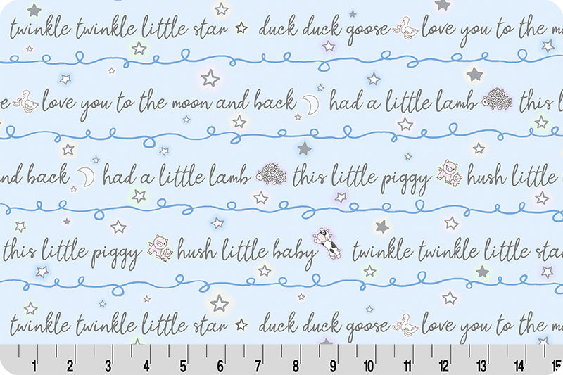 Pastel Goodnight Farm Lullaby Quilting Cuddle Fabric Per Yard