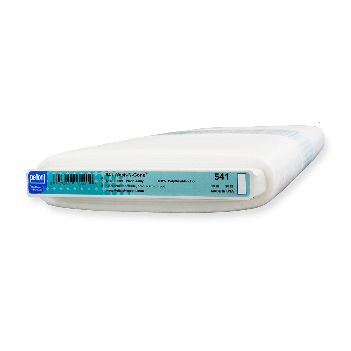Pellon® 541 Wash-N-Gone® Sew-In Stabilizer 19" x 10 yards Bolt. Color: White.
