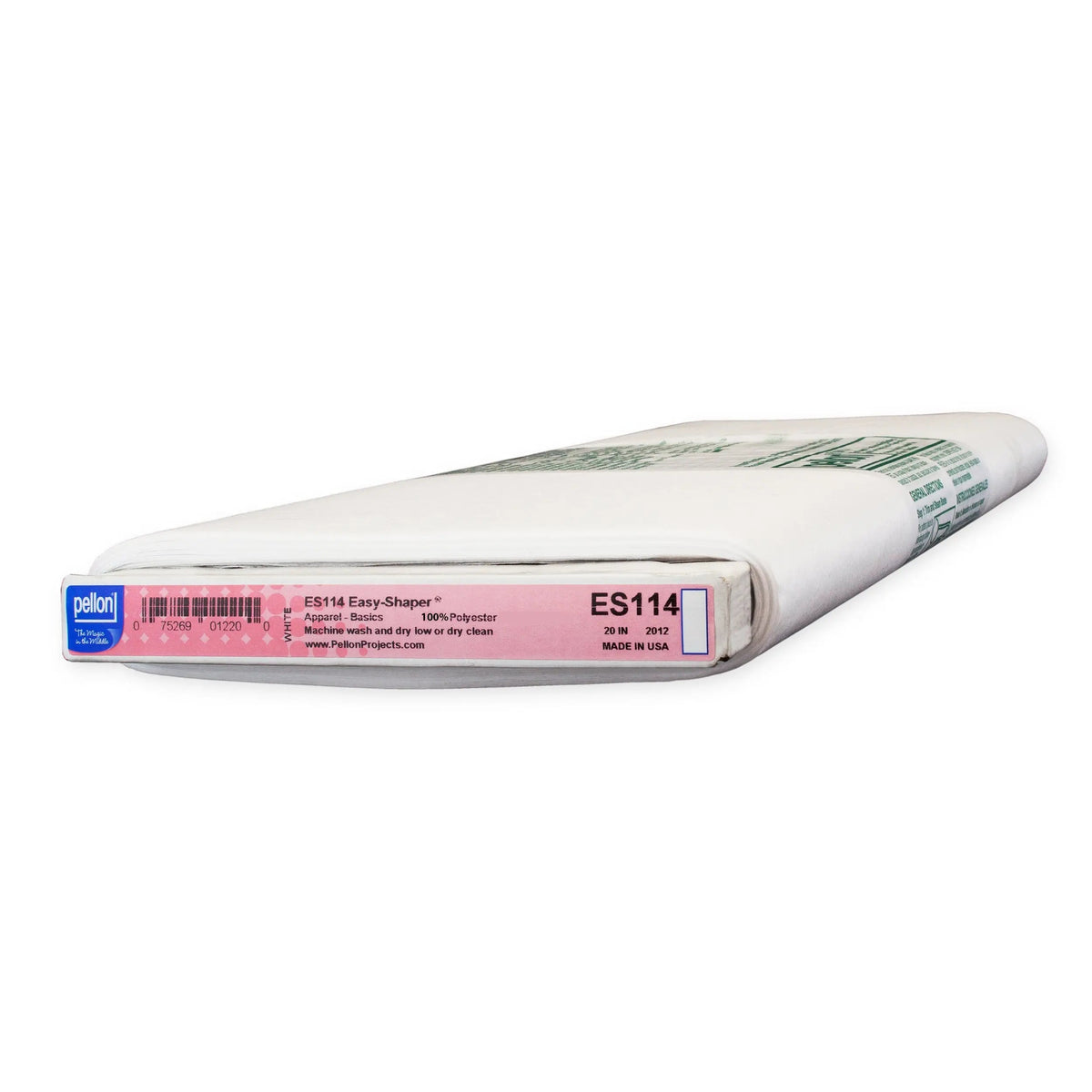 Pellon® ES114 Easy-Shaper® Interfacing 20" x 10 yards Bolt. Color: White.