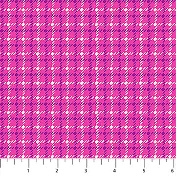 Pink Houndstooth Squishmallows Cotton 44"/45" Fabric Per Yard