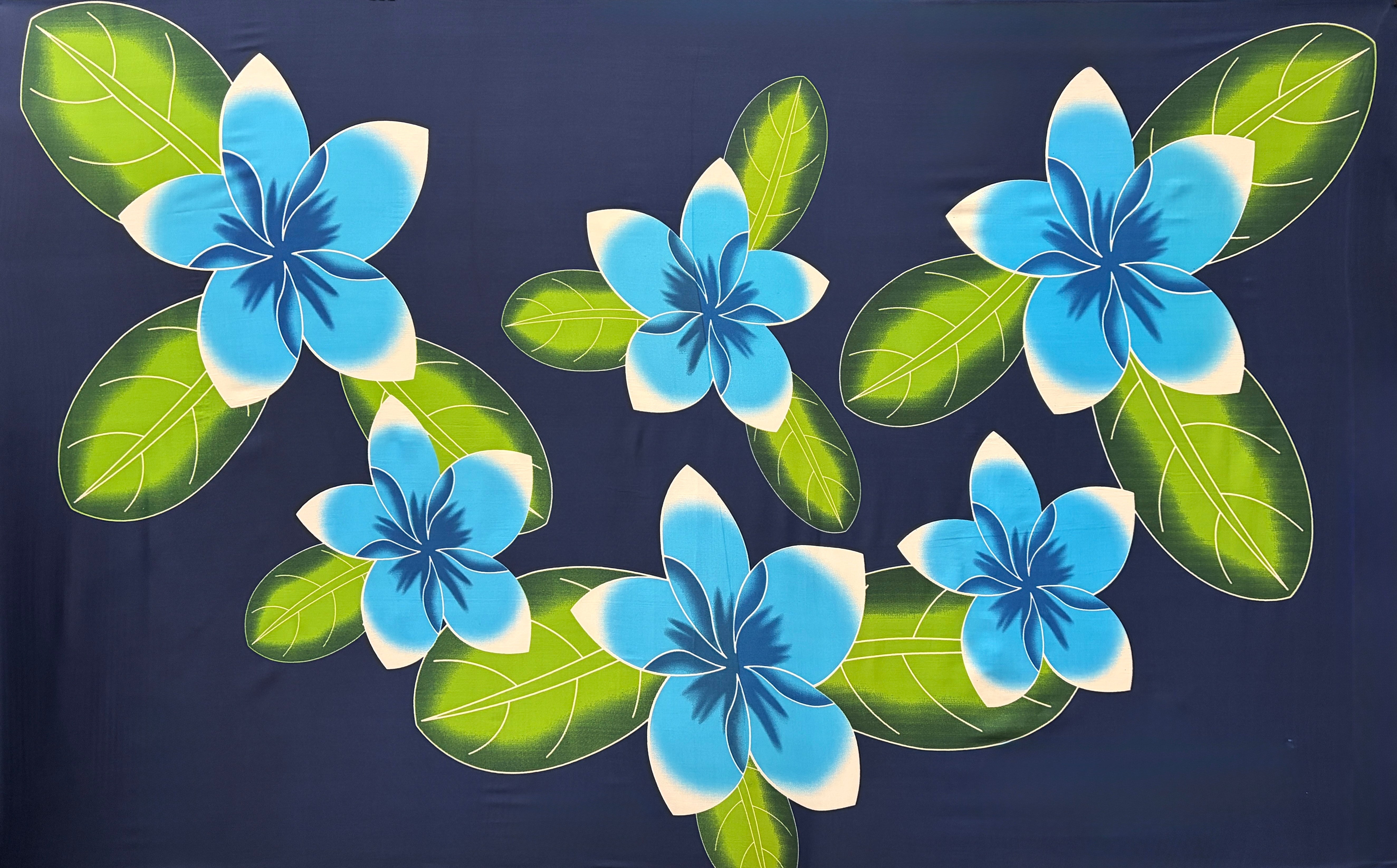 Plumeria Polyester Sarong | Islands Fabric