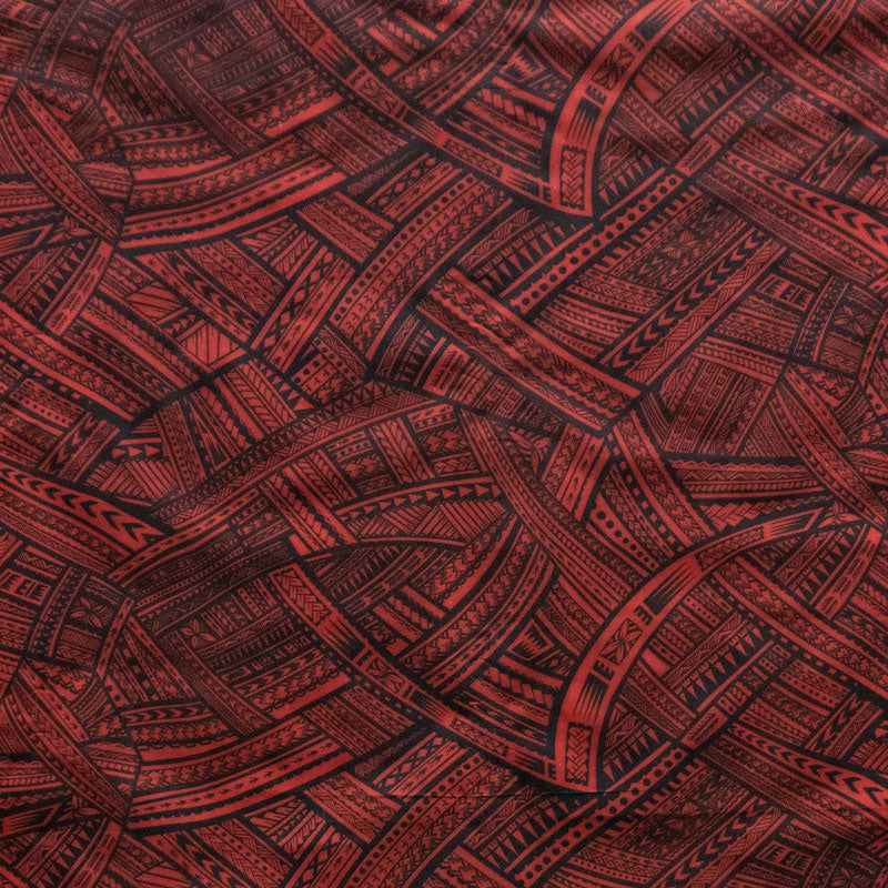 Traditional Polynesian Tattoo Fabric | Polyester  |  Spandex Palace