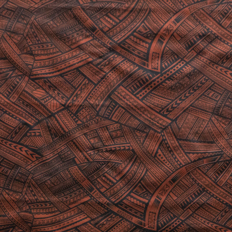 Traditional Polynesian Tattoo Fabric | Polyester  Spandex Palace