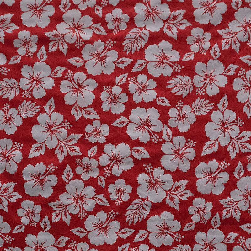 Hibiscus Flower Fabric | Polyester