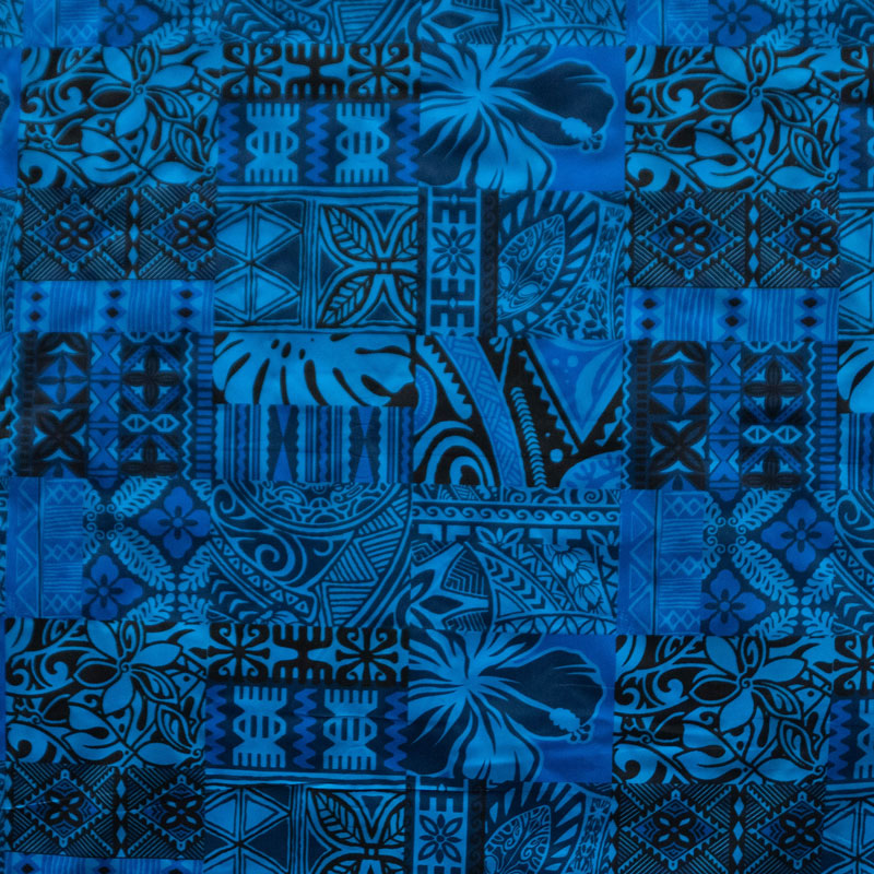 Traditional Polynesian Tapa design Fabric| Polyester  | Spandex Palace