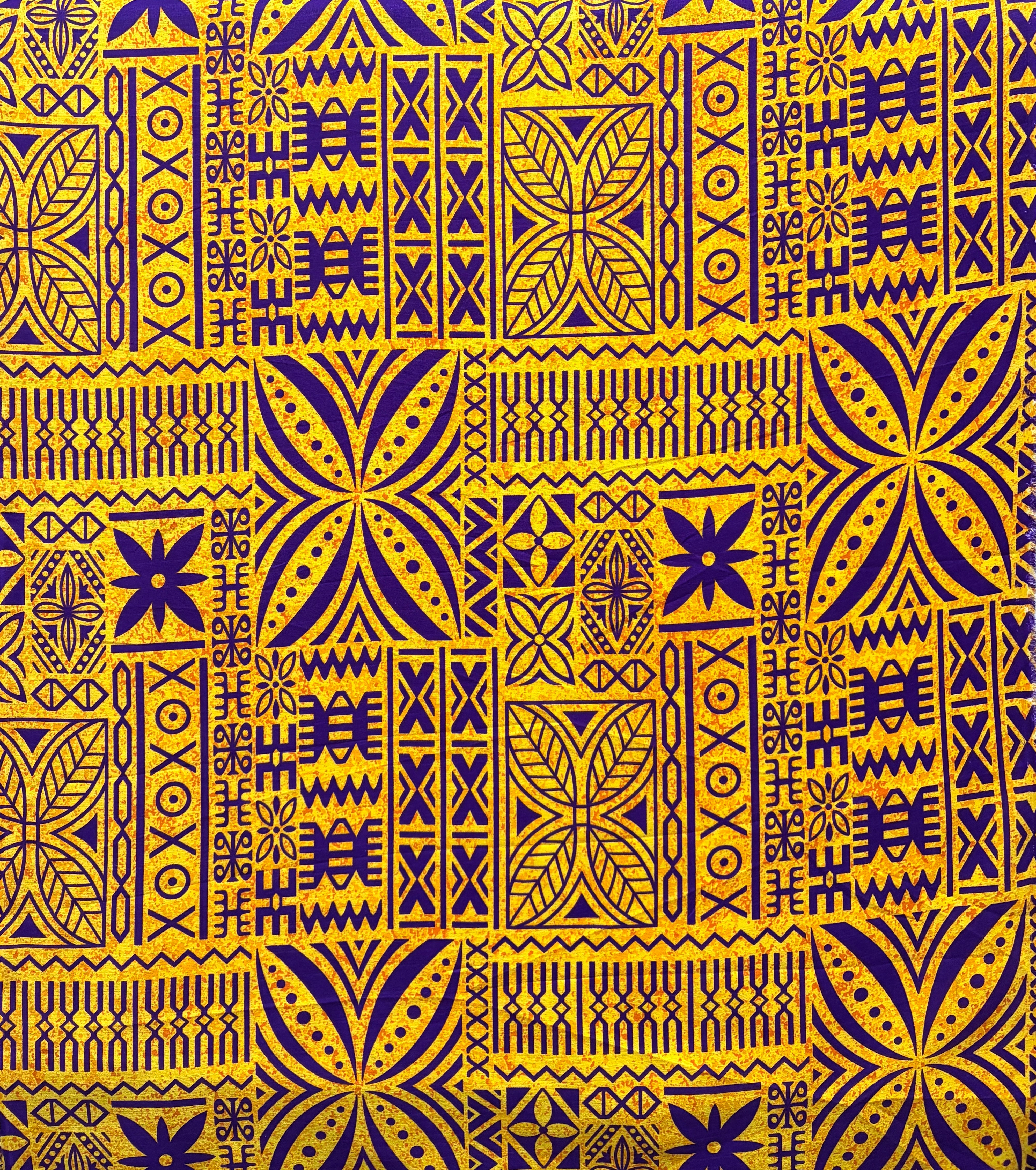 Polynesian Motif Barkcloth Fabric | Islands Fabric