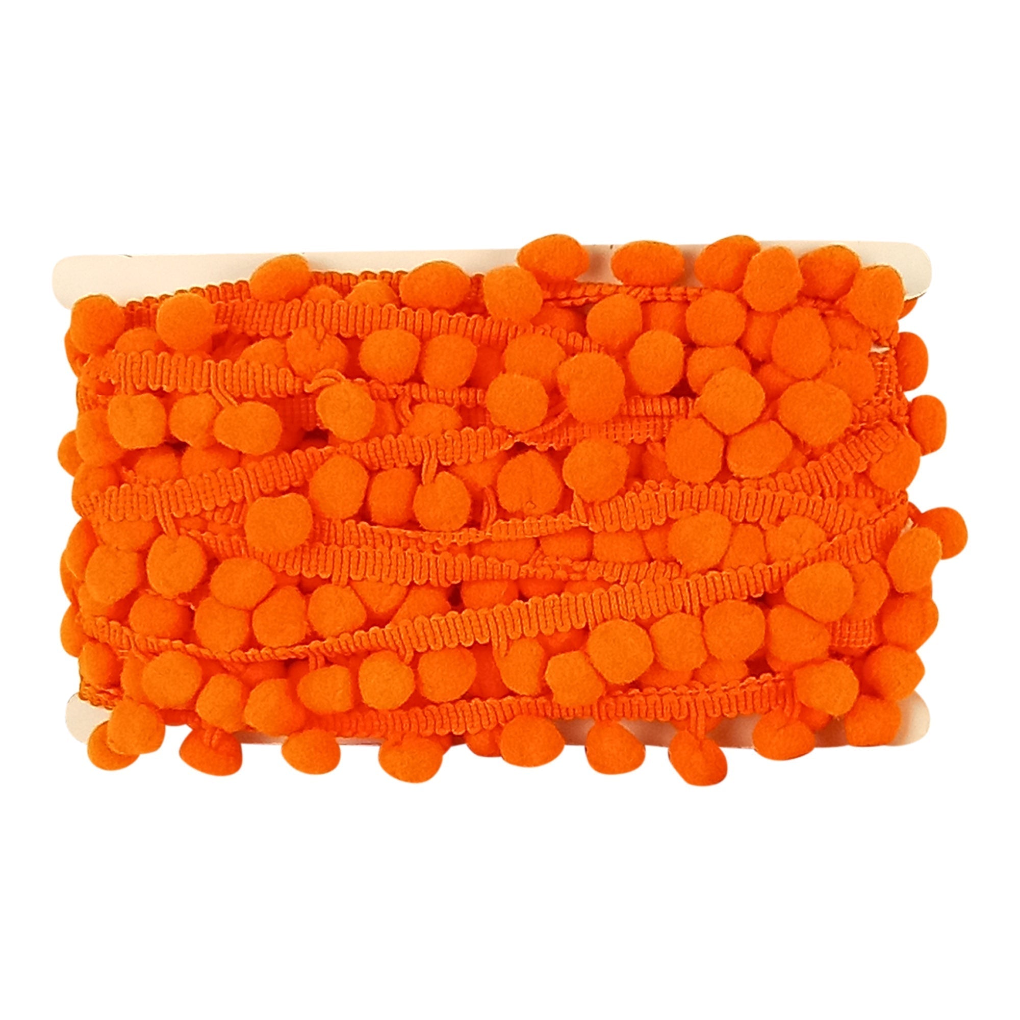 Pom Pom Collection - 5/8" width x 10-Yard Roll Orange