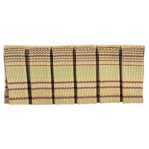 Pompeii Collection - 2" Width PLEATED TRIM (25 Yard Roll) - BF-1398-83/10 Mocha and Brown