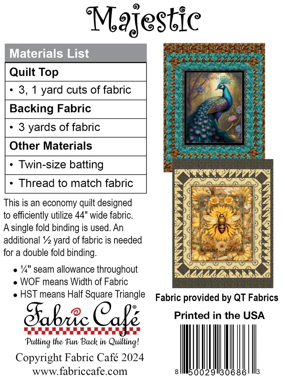 QT Fabrics - Majestic Quilt Pattern