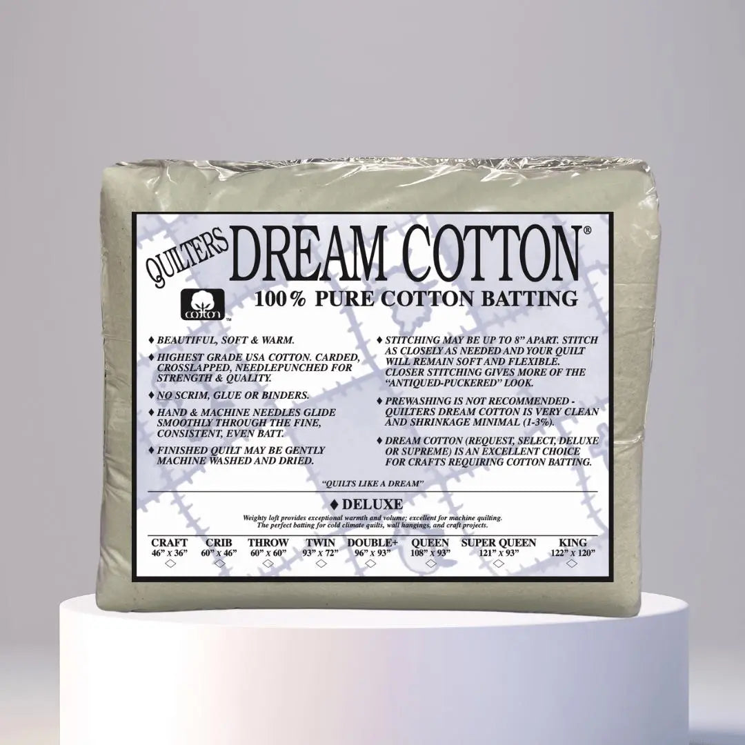 Quilters Dream Deluxe Natural Cotton Batting Package