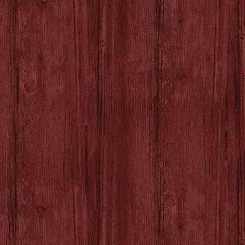Red Claret Washed Wood Cotton Wideback Fabric Per Yard