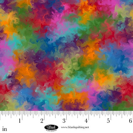 Red Color Splash Metro Mirage Cotton 44"/45" Fabric Per Yard