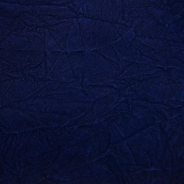 Royal Blue Crushed Velvet Flocking Fabric