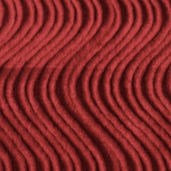 Ruby Red Swirl Velvet Flocking Fabric