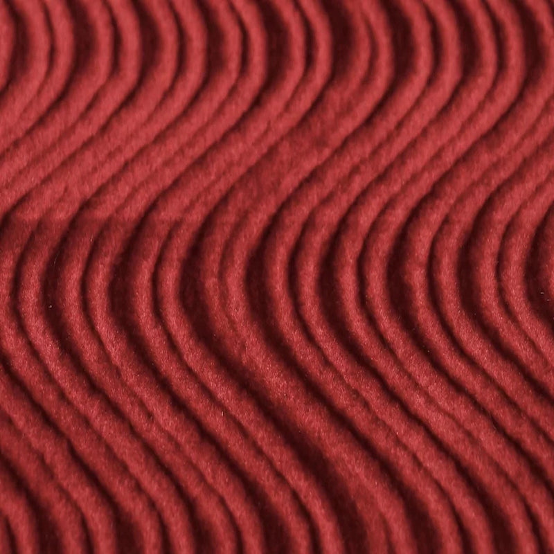 Ruby Red Swirl Velvet Flocking Fabric