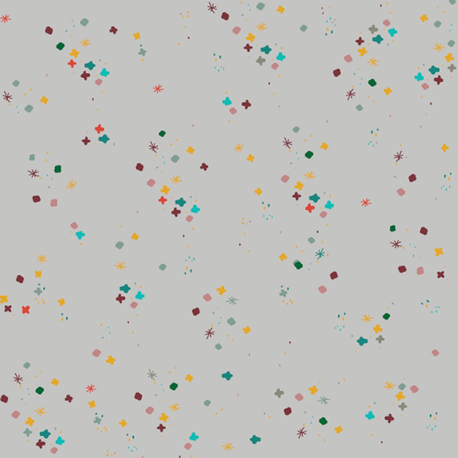 Light Grey Mystery 43"/44" Cotton Fabric Per Yard