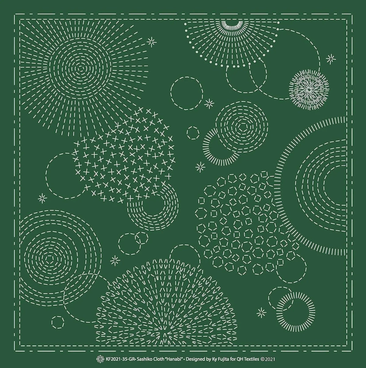 Sashiko Cloth HanabiGR