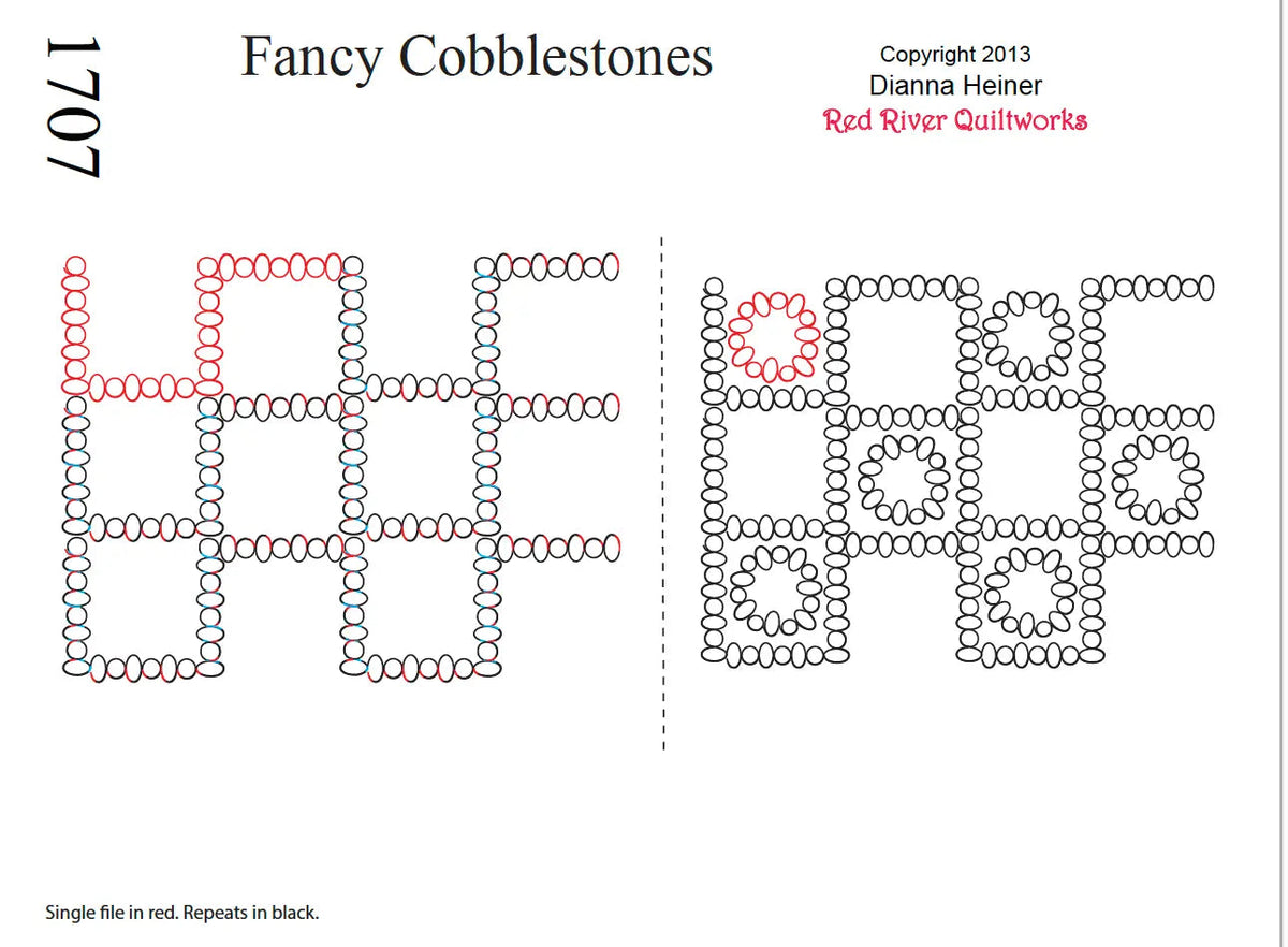 1707 Fancy Cobblestone Combo Pantograph & Block