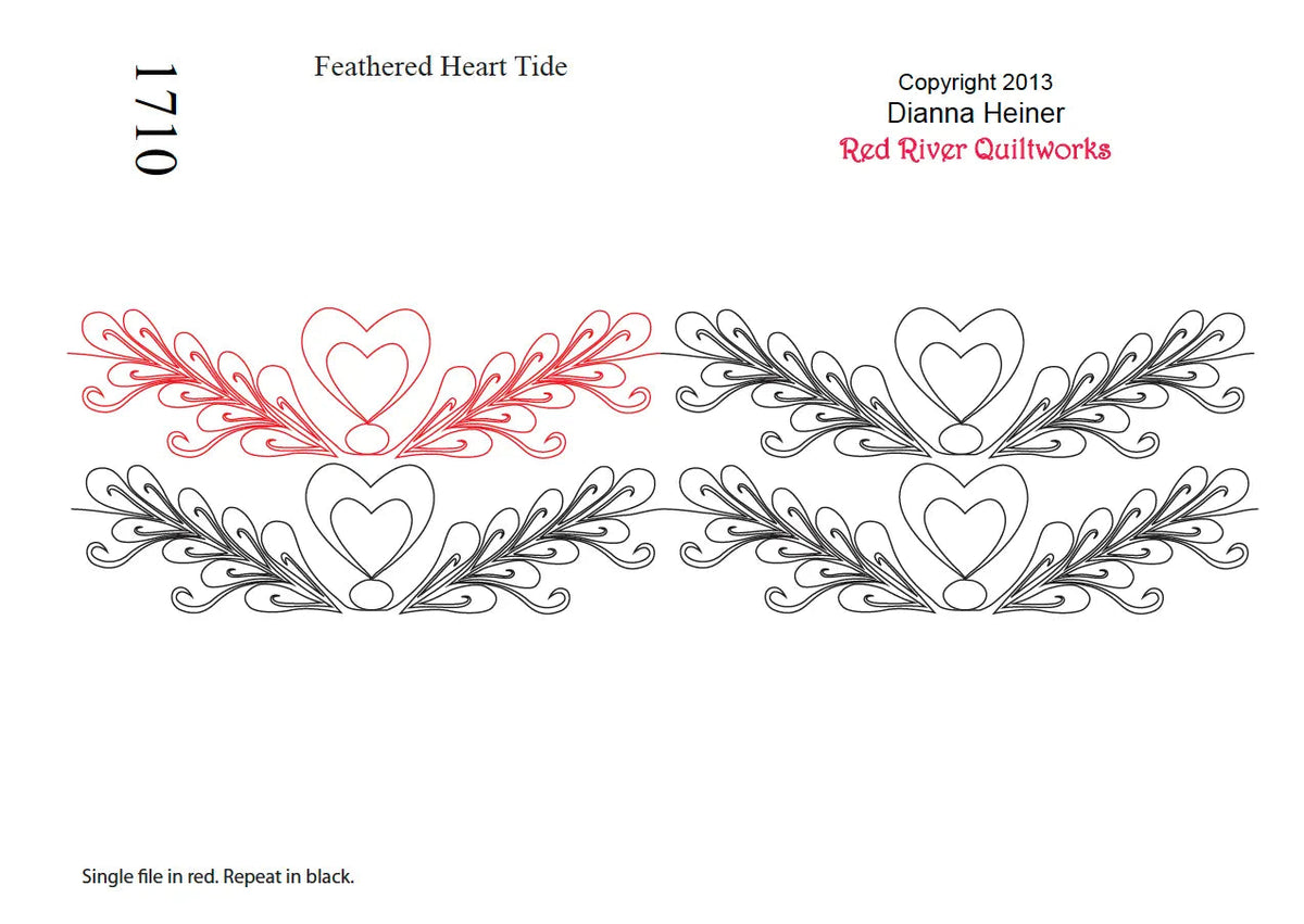 1710 Feather Heart Tide Combo Pantograph