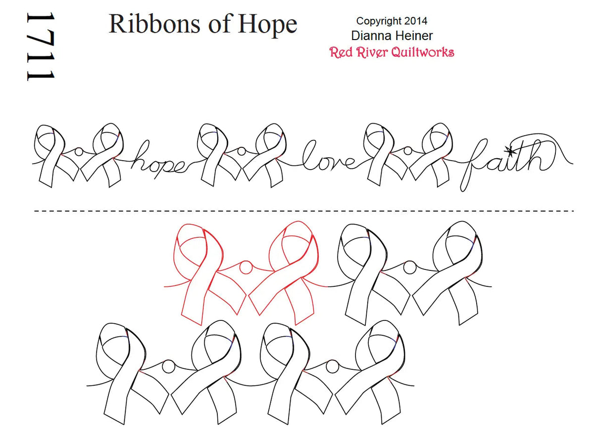 1711 Ribbons Of Hope Combo Pantograph