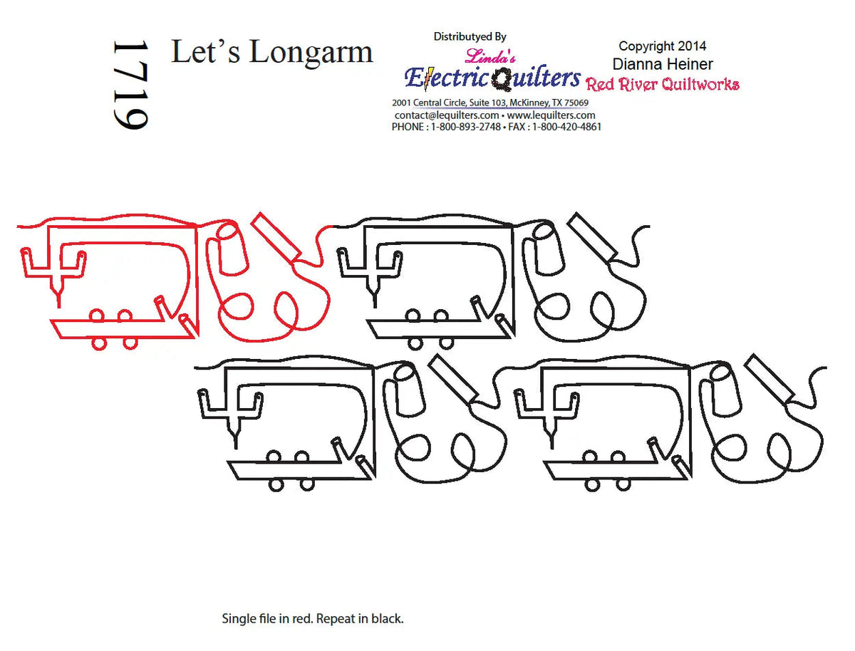 1719 Let'S Longarm Pantograph