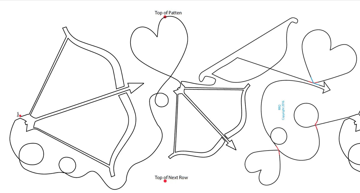1724 Cupid's Arrow Pantograph