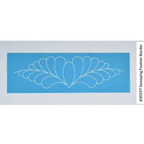 30597 Sweeping Feather Border Stencil 15