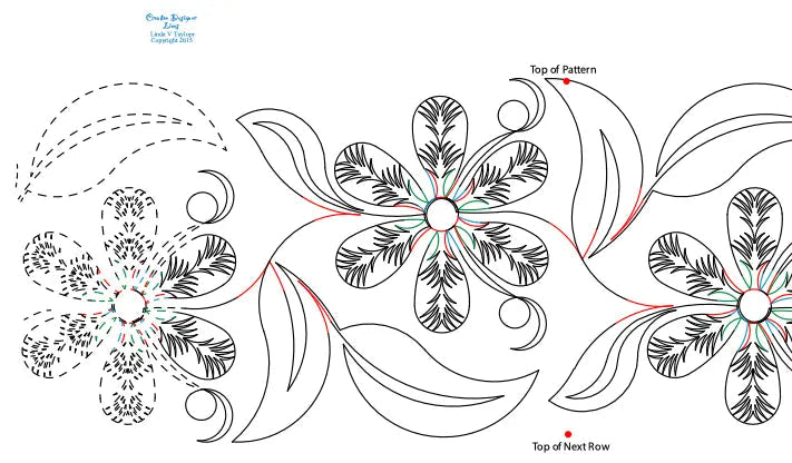 276 Fern Flower Pantograph by Linda V. Taylor