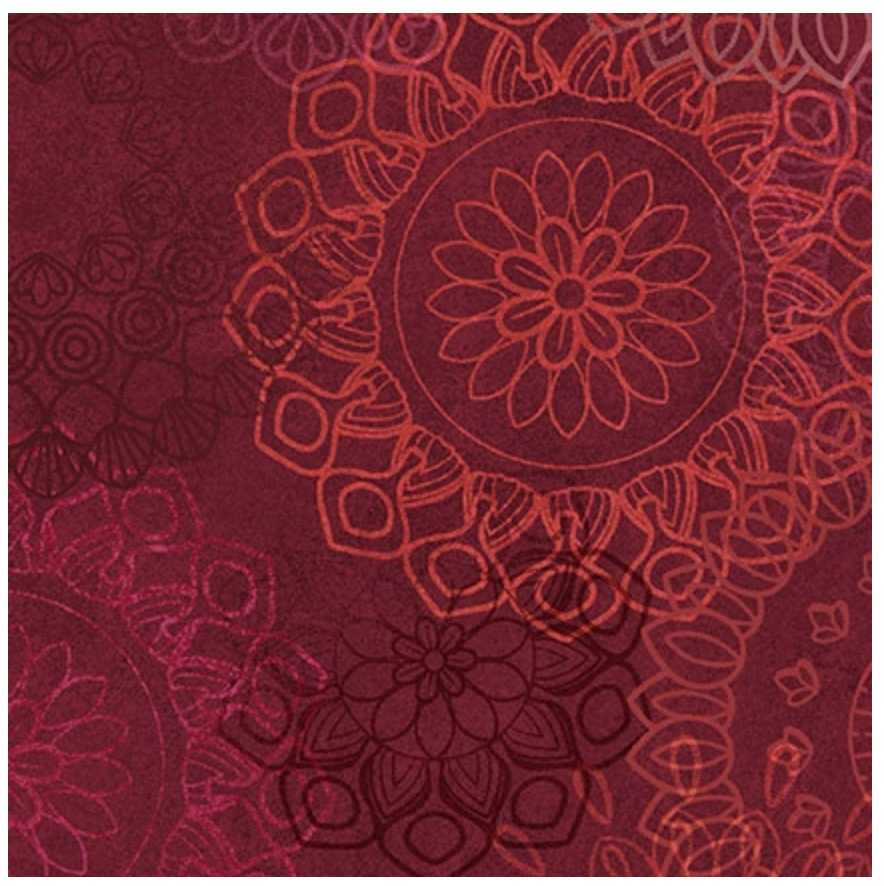 Maroon and Red Operetta Lace Flowers Cotton 108" Wideback Fabric per yard