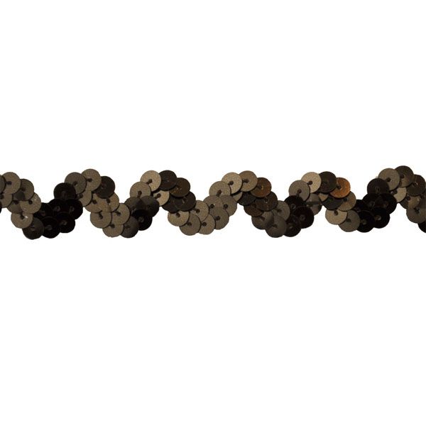 Sequin Trim 1/2-Inch Wide Polyester Non Stretch Rolls for Arts and Crafts, 25-Yard, BQ-304