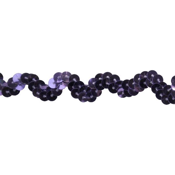 Sequin Trim 1/2-Inch Wide Polyester Non Stretch Rolls for Arts and Crafts, 25-Yard, BQ-304