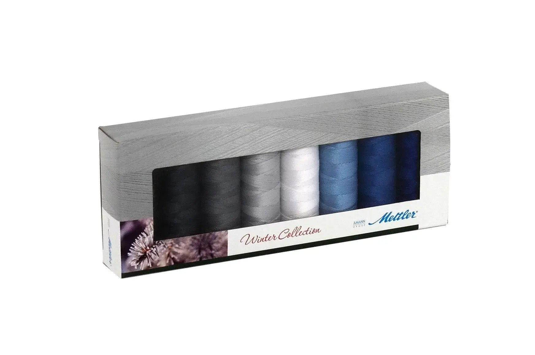 Silk Finish Cotton Thread Set 8 Spools Winter