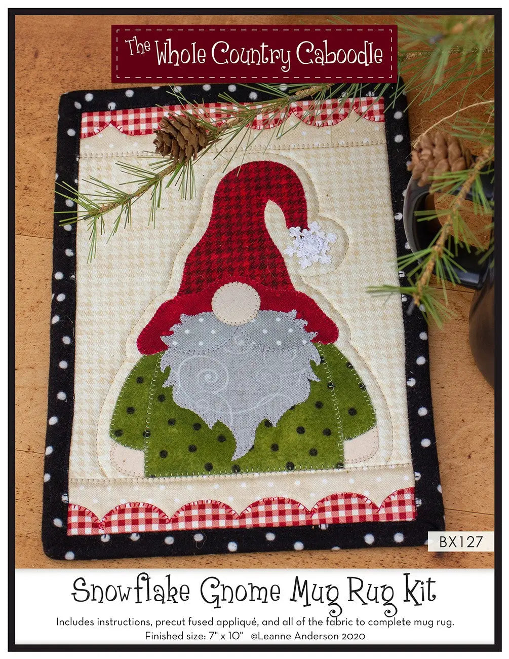 Snowflake Gnome Mug Rug Kit